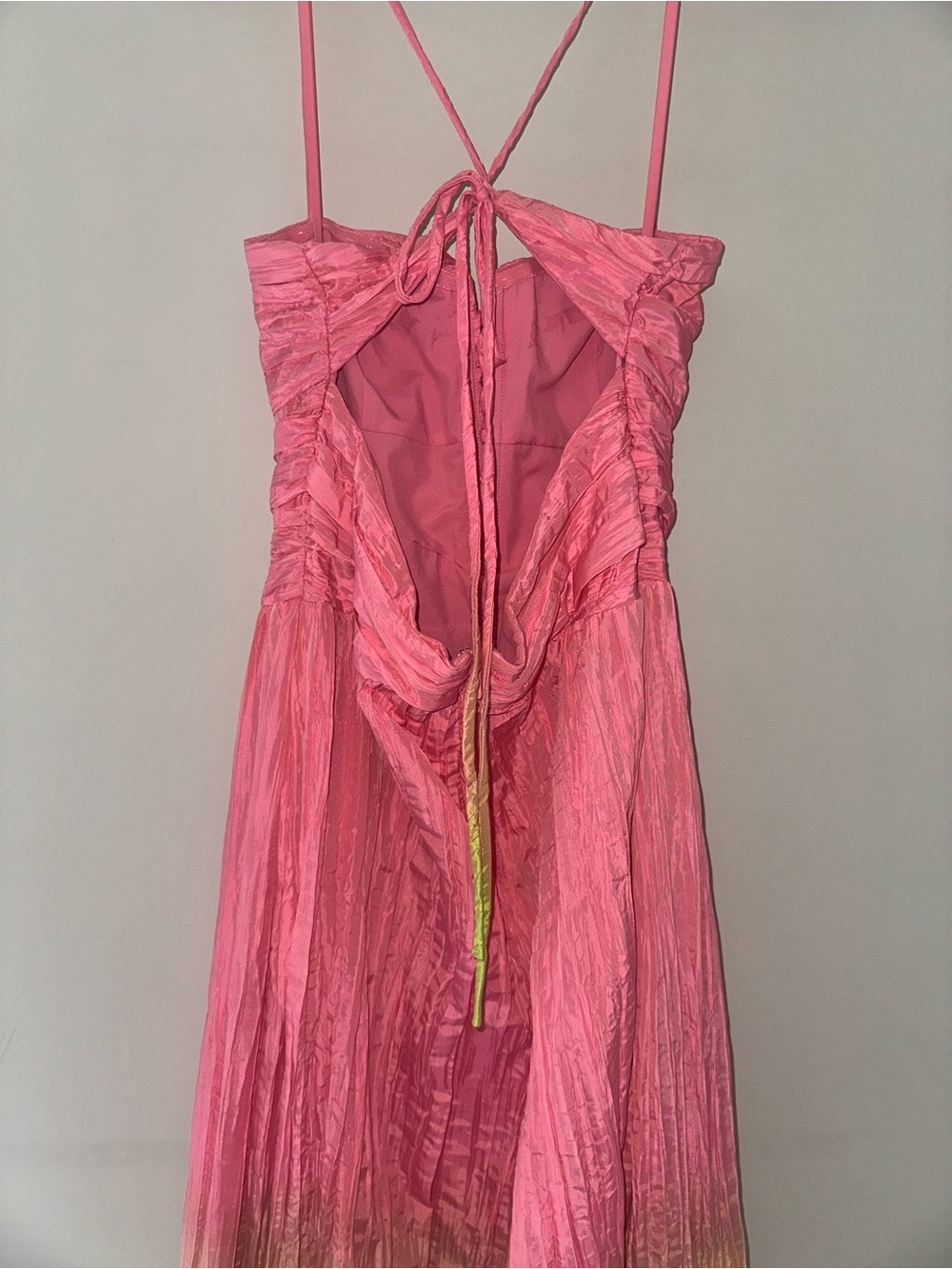 Beautiful Antonio Melani Ombré Pink/Green Textured Maxi Dress - Picture 4 of 5